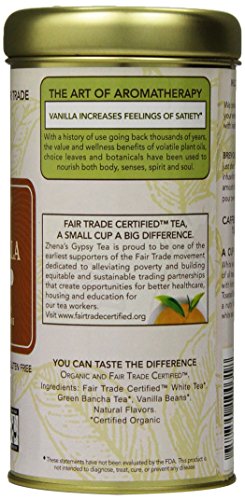 Zhena’s Gypsy Tea,Double Vanilla, 22 Count Tea Sachets