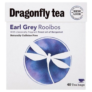 (2 Pack) – Dragonfly Tea – Earl Grey Rooibos Tea | 40 Bag | 2 PACK BUNDLE