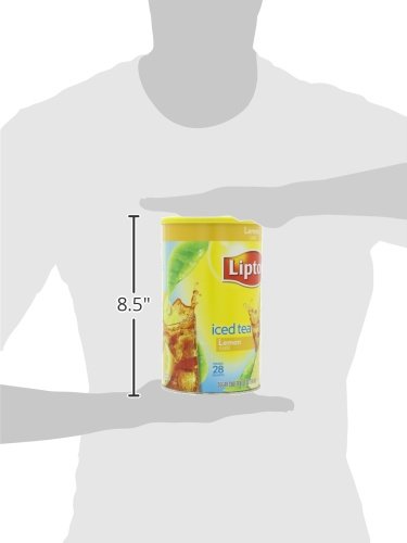 Lipton Iced Tea Sugar Sweetened Iced Tea Mix, Natural Lemon Flavor, 70.5 Ounce Containers (Pack of 2)