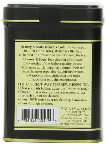 Harney & Sons Japanese Sencha Green Loose Leaf Tea, 4 Ounce Tin