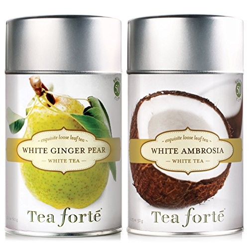 Tea Forte WHITE AMBROSIA Loose Leaf White Tea, 3.5 Ounce Tea Tin