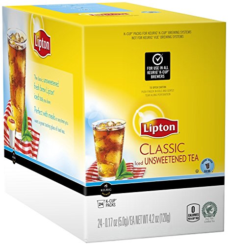 Lipton K-Cup Packs, Classic Unsweetened ICED Tea, 48 Count