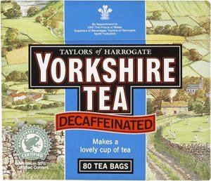 Yorkshire Decaffeinated Tea, 80 Teabags