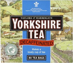 Yorkshire Decaffeinated Tea, 80 Teabags