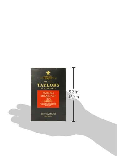 Taylors of Harrogate English Breakfast Tea, 50 Count Tea Bags, 4.41oz