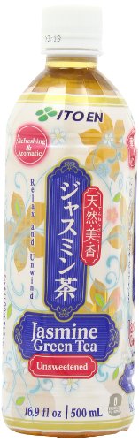 Ito En Tea Beverage, Unsweetened Jasmine Green, 16.9 Ounce (Pack of 12)