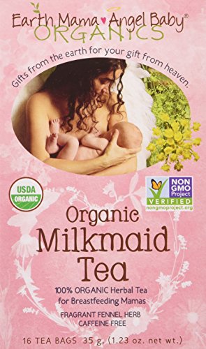 Earth Mama Angel Baby Organic Milkmaid Tea, 16 Teabags/box (Pack of 3)