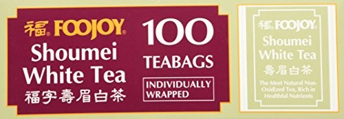 Foojoy Shoumei White Tea 100 Tea Bags