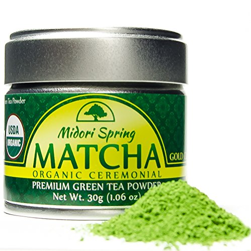 Organic Ceremonial Matcha – Gold Class – Premium Japanese Matcha Powder 30g, Kosher, USDA