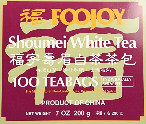 Foojoy Shoumei White Tea 100 Tea Bags