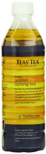 Teas’ Tea, Unsweetened Golden Oolong Tea, 16.9 Ounce (Pack of 12)