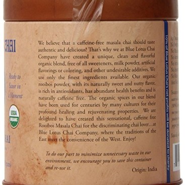 1 X Blue Lotus Rooibos Masala Chai – 2oz Tin (65 cups)