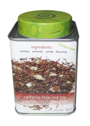 The TeaSpot Red Rocks, Rooibos Loose Leaf Tea With Vanilla & Almond Bits, 3.5-Ounce Tin