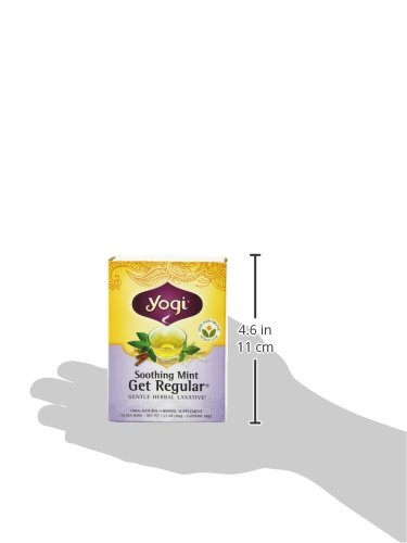 Yogi Soothing Mint Get Regular Tea, 16 Tea Bags (Pack of 6)