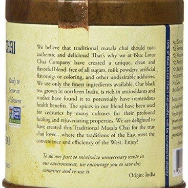 Blue Lotus Traditional Masala Chai – Makes 100 Cups! (3oz)