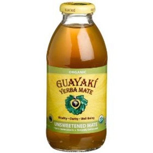 Guayaki Tea Iced, Mate Unsweetened, 16-Ounce (Pack of 12)