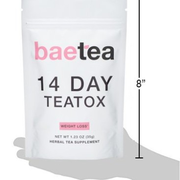 Baetea Weight Loss Tea: Detox, Body Cleanse, Reduce Bloating, & Appetite Suppressant, 14 Day Teatox, with Potent Traditional Organic Herbs, Ultimate Way to Calm and Cleanse Your Body