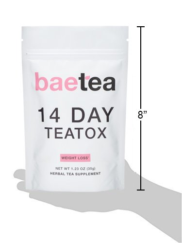 Baetea Weight Loss Tea: Detox, Body Cleanse, Reduce Bloating, & Appetite Suppressant, 14 Day Teatox, with Potent Traditional Organic Herbs, Ultimate Way to Calm and Cleanse Your Body