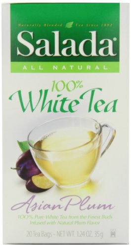 Salada Pure White Plum Tea, 20-Count (Pack of 6)