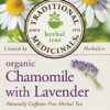 Traditional Medicinals Organic Chamomile with Lavender Tea, 16 Tea Bags (Pack of 6)