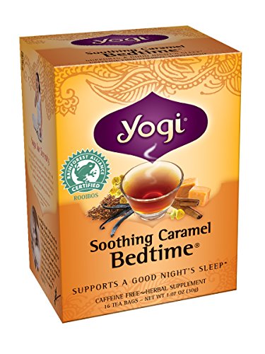 Yogi Soothing Caramel Bedtime Tea, 16 Tea Bags (Pack of 6)