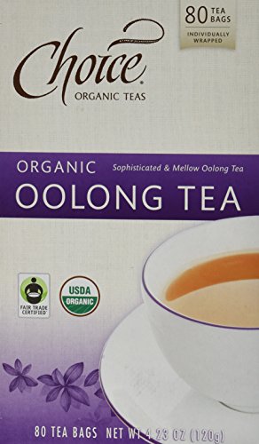 Choice Organic Oolong Tea Value Pack, 80 Count Box (Pack of 6)