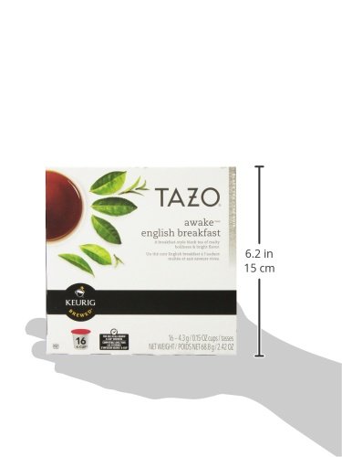 Tazo Awake English Breakfast Tea Keurig K-Cups, 16 Count