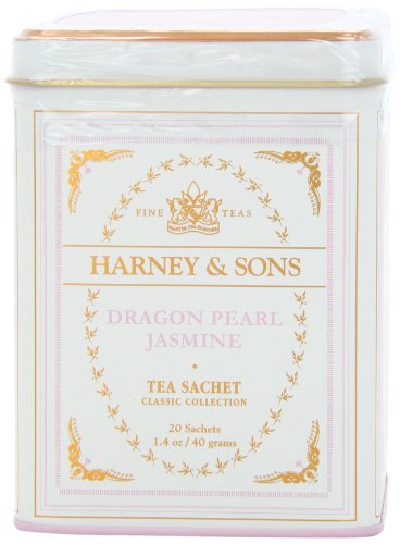Harney & Sons Classic Dragon Pearl Jasmine Tea, 20 Tea Sachets, 1.4oz