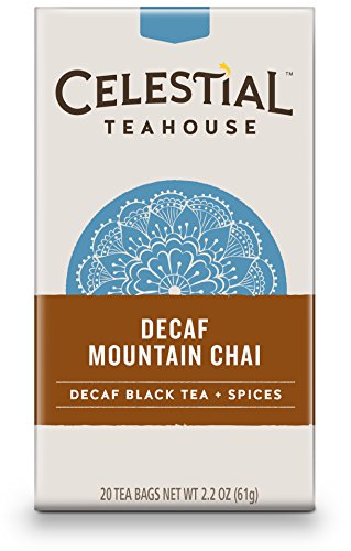 Celestial Seasonings Decaf Mountain Chai Tea, 20 Count (Pack of 6)