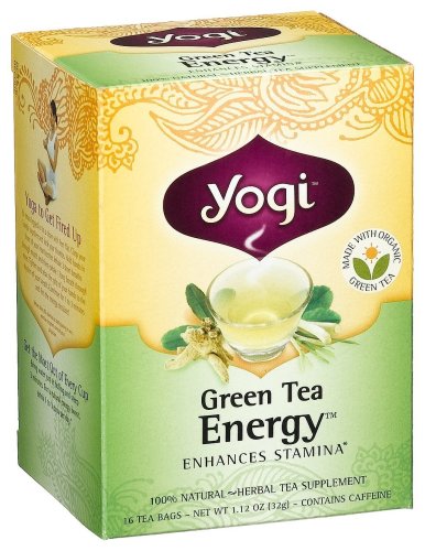 Yogi Energy Green Tea, 16 Tea Bags (Pack of 6)