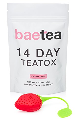 Baetea Weight Loss Tea: Detox, Body Cleanse, Reduce Bloating, & Appetite Suppressant, 14 Day Teatox, with Potent Traditional Organic Herbs, Ultimate Way to Calm and Cleanse Your Body