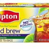 Lipton Decaffeinated Cold Brew, Family Size Tea Bags, 22 Count (Pack of 3)