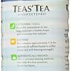 Teas’ Tea, Unsweetened Green & White Tea, 16.9 Ounce (Pack of 12)