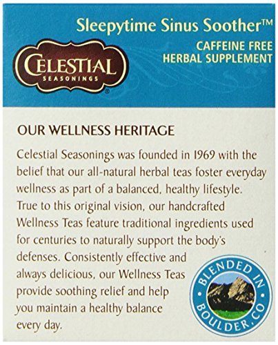 Celestial Seasonings Sleepytime Sinus Soother Tea, 20 Count