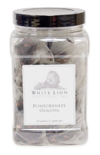 Pomegranate Oolong Fine Oolong Tea, 25 Sachets, White Lion Tea