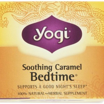 Yogi Soothing Caramel Bedtime Tea, 16 Tea Bags (Pack of 6)