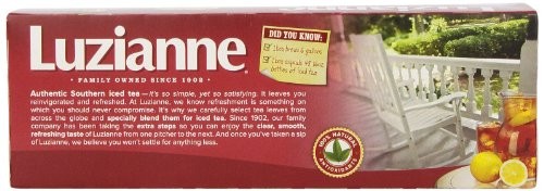 Luzianne Iced Tea, Family Quart Tea Bags, 24-Count Boxes (Pack of 12)