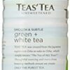 Teas’ Tea, Unsweetened Green & White Tea, 16.9 Ounce (Pack of 12)