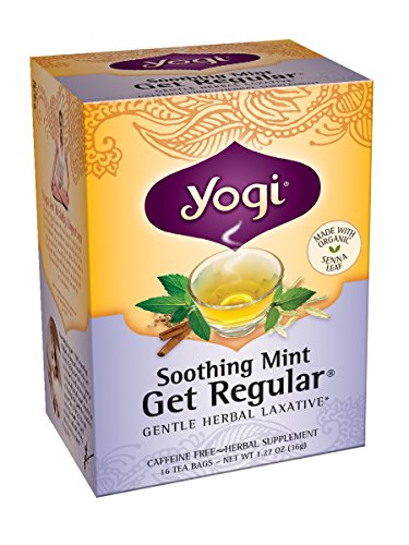 Yogi Soothing Mint Get Regular Tea, 16 Tea Bags (Pack of 6)