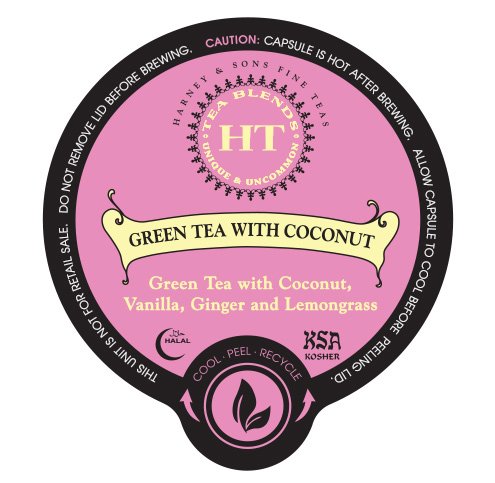 Harney & Sons Green Tea with Coconut & Ginger Capsules