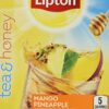 Lipton To Go Stix Iced Green Tea Mix, Tea and Honey, Mango Pineapple, 10-Count (Pack of 4)