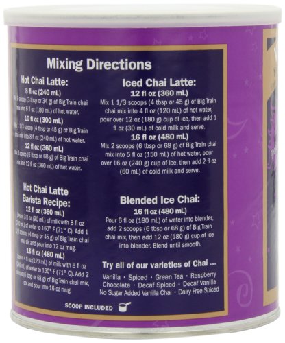 Big Train Vanilla Chai, 1.9-Pound Cans (Pack of 2)