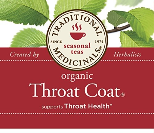 Traditional Medicinals Organic Throat Coat Tea, 16 Tea Bags (Pack of 6)