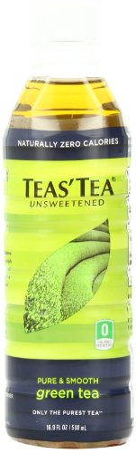 Teas’ Tea, Unsweetened Green Tea, 16.9 Ounce (Pack of 12)