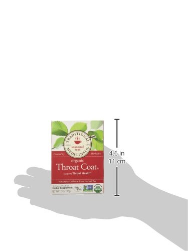 Traditional Medicinals Organic Throat Coat- Caffeine Free- 2 Pack (Total of 32 Tea Bags)