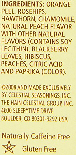 Celestial Seasonings Country Peach Passion Tea, 20 Count (Pack of 6)