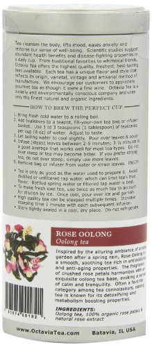 Octavia Tea Rose Oolong (Oolong Tea), 1.23-Ounce Tin