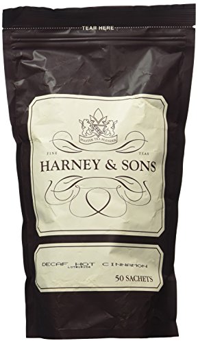 Harney & Sons Fine Teas Decaffeinated Hot Cinnamon Spice – 50 Sachets