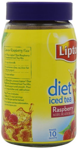 Lipton  Iced Tea Mix, Diet Raspberry  2.6 Ounce (Pack of 4)