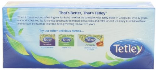 Tetley USA Round Iced Tea Blend Family Size, 24-Count Packages (Pack of 6)